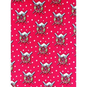 VINEYARD VINES Marthas Vineyard Mens Silk Neck Tie Boating Oars Christmas Wreath